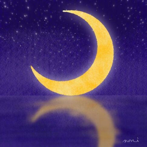夜の鏡