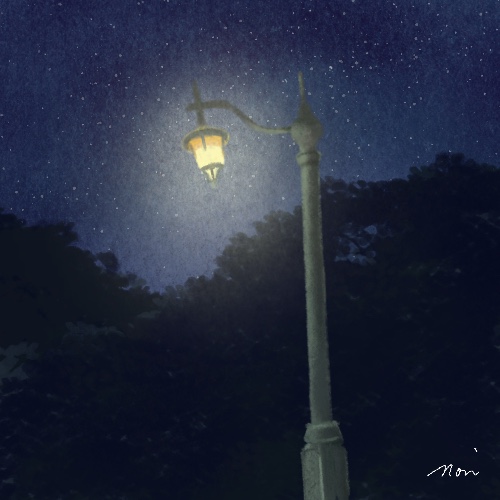 夜を灯す | TANAKA NORIKO illustration